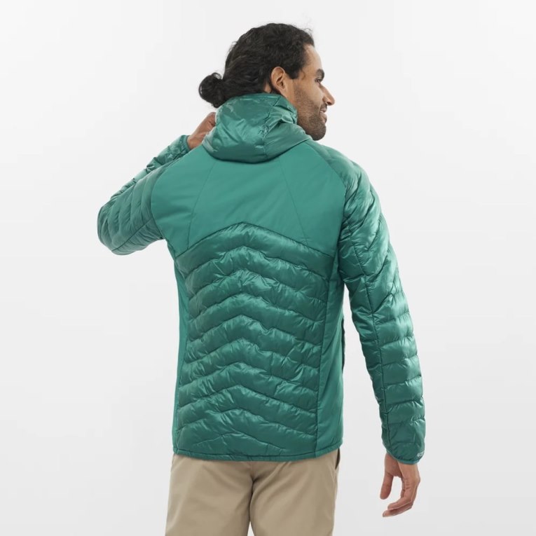 Green Salomon Outline Primaloft Men's Insulated Jackets | IE BX0861